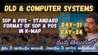 SOP amp POS  STANDARD FORMAT OF SOP amp POS IN KMAP  MINTERM  MAXTERM  DAY31DLD  DAY24CS1 [upl. by Annalise]