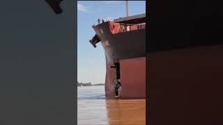 Así removieron el buque carguero que impactó contra el puente Zárate  Brazo Largo [upl. by Boatwright290]