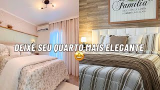 DICAS SIMPLES PARA CASA COMO DEIXAR O QUARTO LINDO E ELEGANTE [upl. by Ikairik]