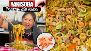 COMO FAZER YAKISOBA DE FRUTOS DO MAR RÁPIDO E FÁCIL  TIA DO JOINHA [upl. by Eppesuig540]