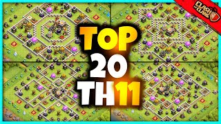 New INSANE TH11 BASE WARTROPHY Base Link 2023 Top20 Town Hall 11 Trophy Base  Clash of Clans [upl. by Fleda726]