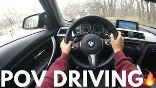 BMW F30 328i POV DRIVING [upl. by Borchert]