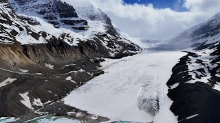 Walking on Glacier in Canadian Rockies  Columbia Icefield [upl. by Hayn]