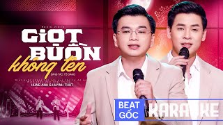 Karaoke Giọt Buồn Không Tên  Shark Hùng Anh ft Huỳnh Thật Beat Gốc [upl. by Iila]