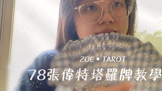 ✨任何人都能學的塔羅牌、78張偉特塔羅牌牌卡教學！占卜牌卡教學！ [upl. by Heather]