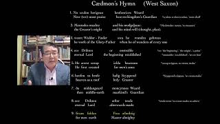 80 Understanding Old English Poetry Caedmons Hymn  PART 1 [upl. by Ailehs]