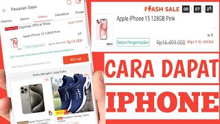 cara dapat iphone di flash sale shopee [upl. by Airebma]