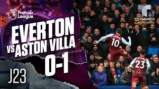 Highlights amp Goals  Everton vs Aston Villa 01  Premier League  Telemundo Deportes [upl. by Wolfie165]