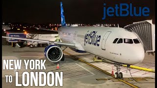 JetBlue  Transatlantic Flight in Economy  JFK  LHR  A321LR [upl. by Adnarim]