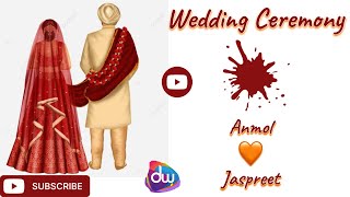 🎬LIVE WEDDING CEREMONYANMOL❤️JASPREETDEEP PHOTOGRAPHY9914589320 [upl. by Ibba]