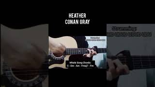 Heather  Conan Gray Guitar Tutorial [upl. by Gudrun993]