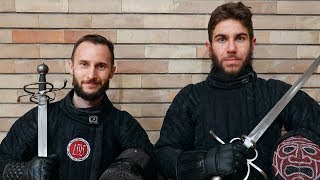 Sidesword  HEMA sparring  Luca Basile VS Enrico Tomasi [upl. by Ymerej436]