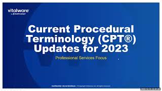 2023 CPT Updates Physician Focused [upl. by Rim]