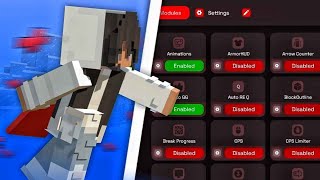 O MELHOR cliente PvP Minecraft Bedrock Flarial Client MCPE 120 NoHurtcam Keystrokes [upl. by Arelus984]