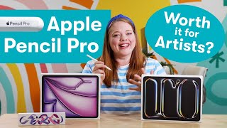 Is Apple Pencil Pro Worth It For Artists Handson In Procreate Adobe Fresco And More [upl. by Ilah]