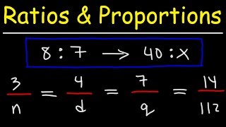 Ratio and Proportion Word Problems  Math [upl. by Hildagard991]