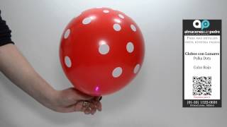 Globos Rojos con Puntitos Polka Dots [upl. by Nolaj]