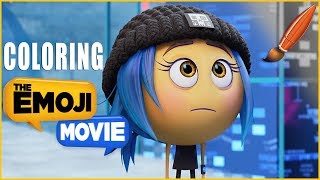 Coloring Jailbreak from the Emoji Movie  Coloring Videos for Kids [upl. by Aihsened538]