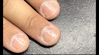 How I do my Gel X Nails on short bitten nails [upl. by Aneri]