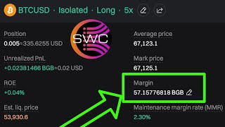 Trading Bitcoin Did You Know You Dont Need BTC to Trade BTC CoinM on BitGet Lets Use BGB [upl. by Traweek968]