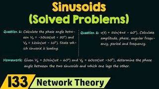 Sinusoids Solved Problems [upl. by Sedaiuqlem318]