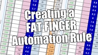 Bet Angel  Betfair trading  Creating a Fat Finger automation rule [upl. by Luhe]