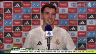 Declaraciones de Brahim Díaz tras ganar al Betis [upl. by Norri]