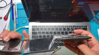 Macbook Pro 13quot A1708  battery replacement by Tech Min [upl. by Livvi]