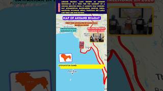 Map of Akhand Bharat and Some Important Facts about it shortsindia akhandbharat map rss hindu [upl. by Boice]