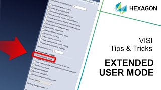 VISI Tips amp Tricks  Extended User mode [upl. by Selestina]