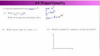 GCSE  Core Skills A4  Direct and Inverse Proportion [upl. by Balling]