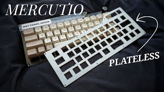 Tiny board HUGE FLEX Plateless Burger Mount Mercutio 40 Custom Keyboard [upl. by Duggan]