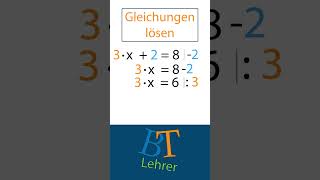 Gleichungen lösen einfach erklärt in 1 Min [upl. by Jamaal927]