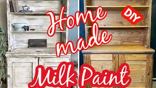 Homemade milk paint Casein Paint [upl. by Llewop840]