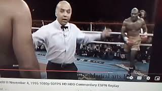 Holyfield Vs Bowe 1st knockdown of Bowes Career 🥊🥊 [upl. by Ecinej]