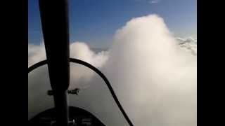 Flying an Airborne XT 912 in a very Cloudy day Smooth trip [upl. by Urian]