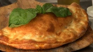 Mozzarella amp Ricotta Calzone Recipe  Cooking Italian Style [upl. by Galer]