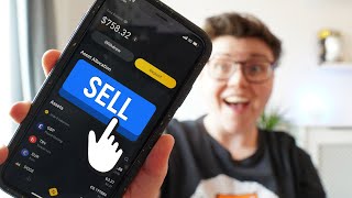 How To Sell DOGECOIN On Binance Mobile App [upl. by Arahahs]