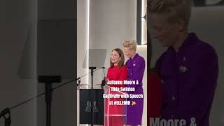 Julianne Moore amp Tilda Swinton Deliver Inspiring Speech at Elle Women in Hollywood TheRoomNextDoor [upl. by Avehs29]