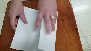 How to fold paper into thirds [upl. by Eillat]