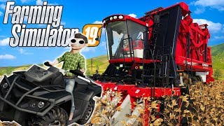 ATV RACE AND COTTON FARMING Farming Simulator 19 Gameplay Roleplay [upl. by Eadith]