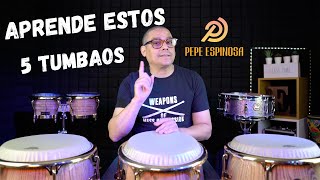 CONGAS  5 Tumbaos De SALSA 🔥🔥✅  English CC ▶︎ Pepe Espinosa [upl. by Nnaeus]