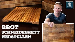 Brotschneidebrett aus einem Stirnholz Schneidebrett herstellen  HolzLiebling DIY [upl. by Nev]