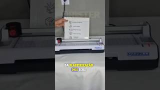 Plastificando Com Plastificadora Mazzilli 3x1 com Polaseal e Papel Holográfico papelaria dicas [upl. by Oniotna]