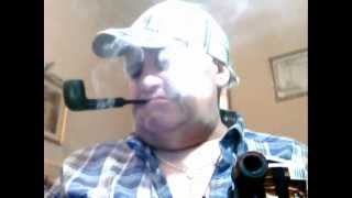 Smoking Green Paronelli Straight Pipe Tobaccos with Scotland Hat Scotland Shirt [upl. by Fulks935]