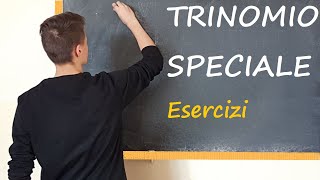 TRINOMIO SPECIALE o trinomio notevole o trinomio particolare o trinomio caratteristico [upl. by Ivar]