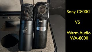 Sony C800G vs Warm Audio WA8000 on rap and female vocals [upl. by Aiynot]