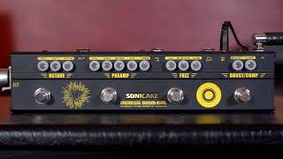 SONICAKE BOOM Ave Bass Preamp DI Box Multi Effects Pedal Compressor Boost Fuzz Octave with FX Loop [upl. by Ailuig]