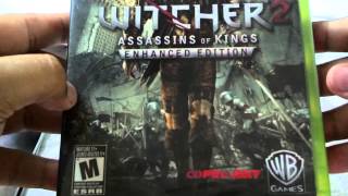 Unboxing  XBox360 The Witcher 2  PTBR [upl. by Ynattirb]