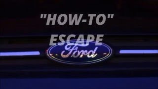 2013 Ford Escape Maintenance Schedule HOW TO ESCAPE [upl. by Acir]